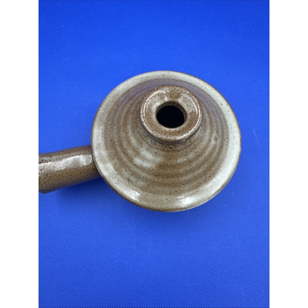 Ceramic Pottery Soup Pot Crock Handle & Vented Tapered Lid Handmade Glazed BRWN - Picture 4 of 11